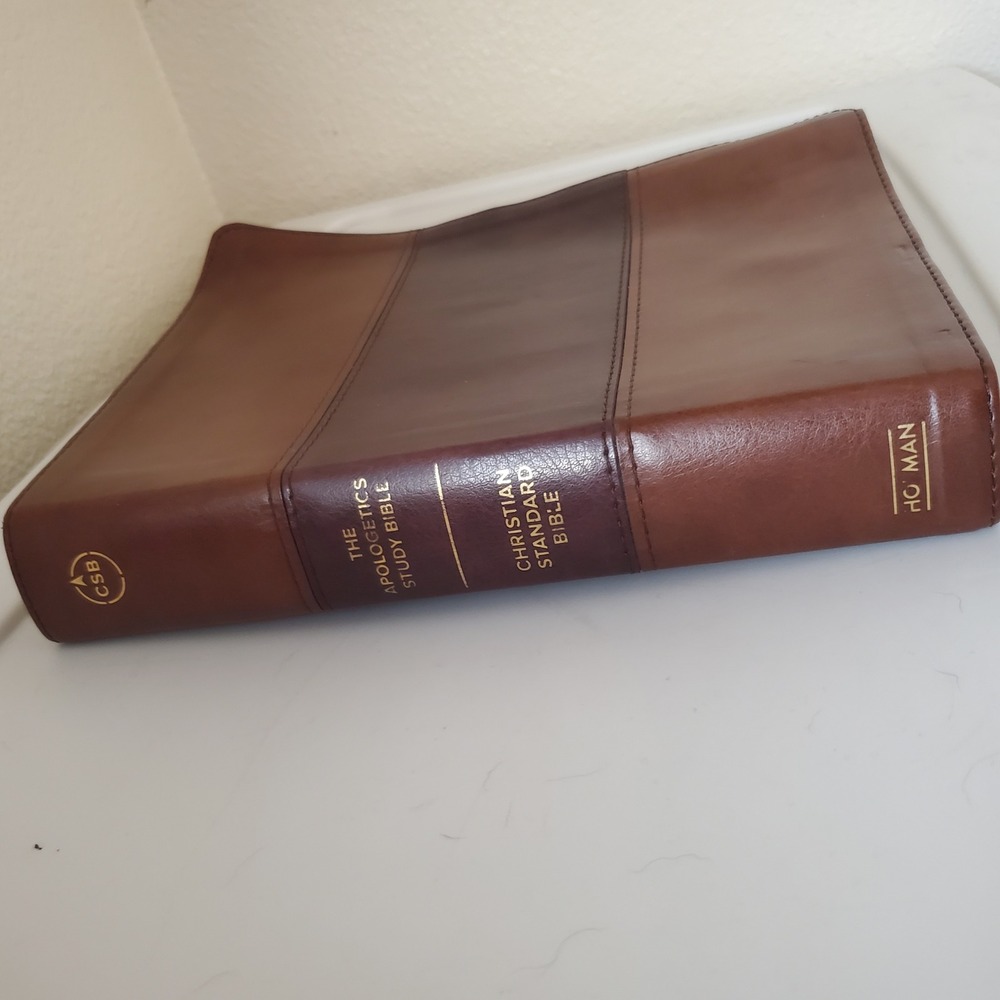Holman CSB Apologetics Study Bible Mahogany LeatherTouch Brown 2017